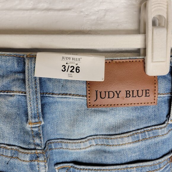 Judy Blue Women's Junior's Size 3 Jeans Boyfriend Fit High Waist Distressed - Picture 3 of 10